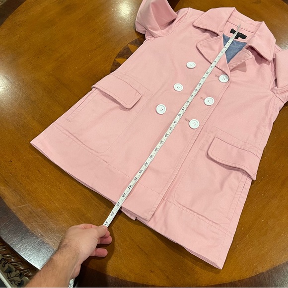 J.Crew Women’s Cotton Twill Double Breasted Peacoat Petal Pink Size 2 - Picture 15 of 16